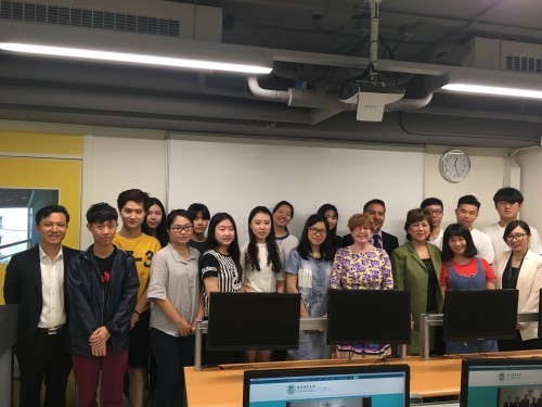 Dr. Katy Campbell from University of Alberta, Canada visited CityU and met with cohort class student...
